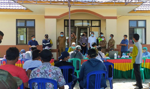 Gesa Percepatan Vaksinasi Covid, 125 Warga Petai Baru Tuntas Divaksin